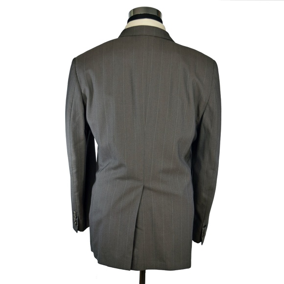 Burberry Vintage Mens Pinstripe Wool Blazer - Picture 4 of 8